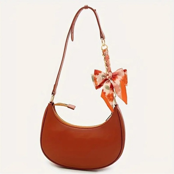 COPY - NWOT SILKY SCARF BOW EXTENSION CHAIN - Picture 2 of 3